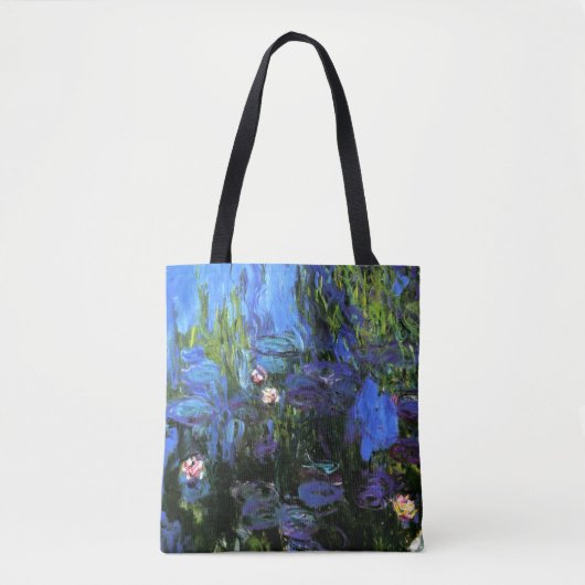 Claude Monet: Water-Lilies, blaues Indigo Tasche (Vorderseite)