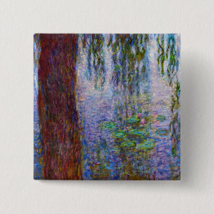 Claude Monet - Water Lilies Button