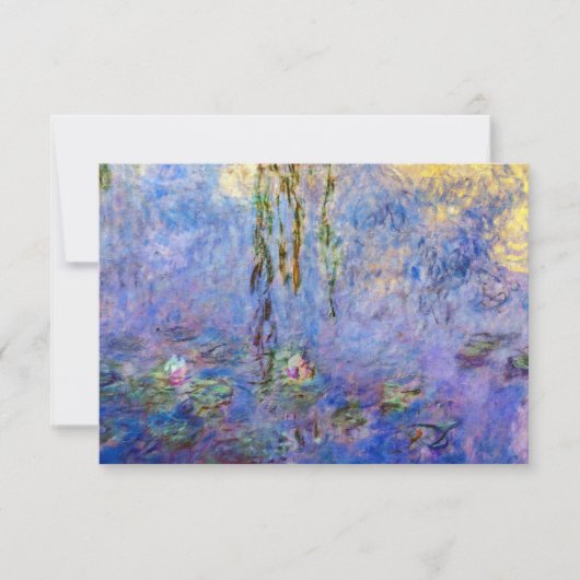 Claude Monet - Water Lilies Dankeskarte (Vorderseite)