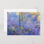 Claude Monet - Water Lilies Dankeskarte (Vorne/Hinten)