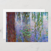 Claude Monet - Water Lilies Dankeskarte (Vorne/Hinten)