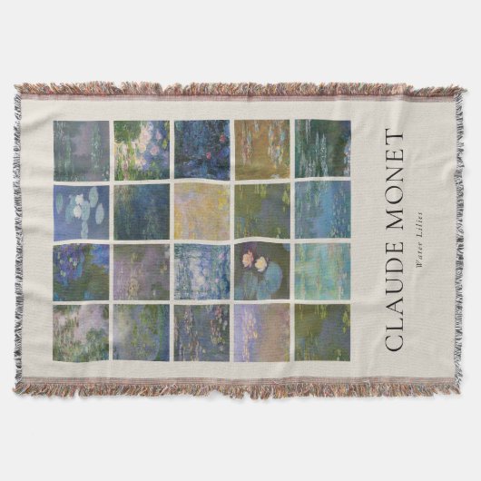 Claude Monet Water Lilies Decke (Vorderseite)