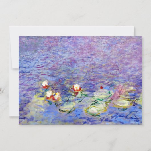 Claude Monet - Water Lilies Einladung (Vorderseite)
