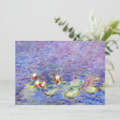 Claude Monet - Water Lilies Einladung (Stehend Vorderseite)