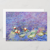 Claude Monet - Water Lilies Einladung (Vorne/Hinten)