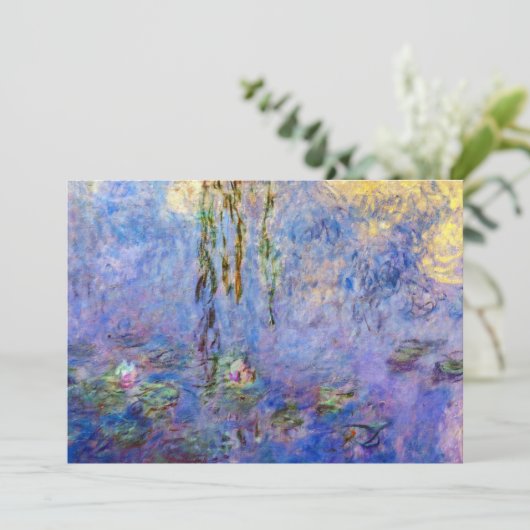 Claude Monet - Water Lilies Einladung (Stehend Vorderseite)