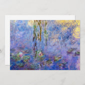 Claude Monet - Water Lilies Einladung (Vorne/Hinten)