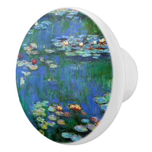 Claude Monet Water Lilies Fine Art Keramikknauf (Rechts)