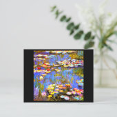 Claude Monet Water Lilies, Fine Art Postkarte (Stehend Vorderseite)