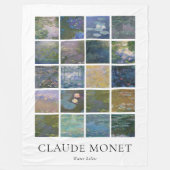Claude Monet Water Lilies Fleecedecke (Vorderseite)