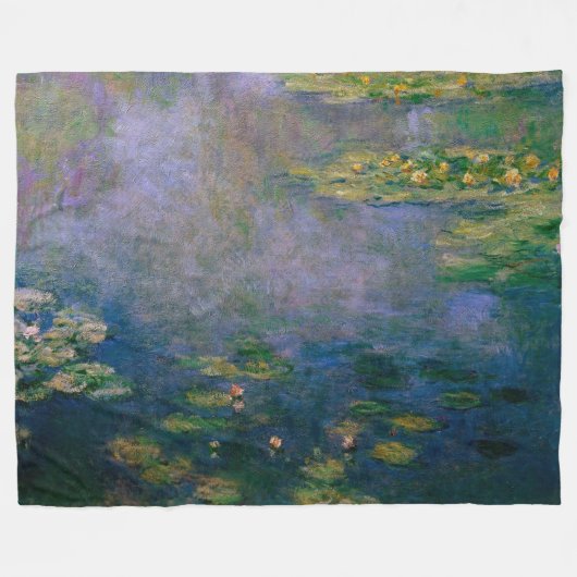 Claude Monet - Water Lilies Fleecedecke (Vorderseite (Horizontal))