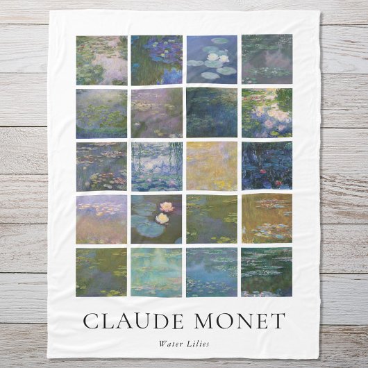 Claude Monet Water Lilies Fleecedecke