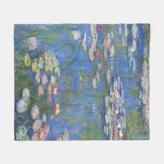 Claude Monet // Water Lilies Fleecedecke (Vorderseite (Horizontal))