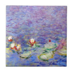 Claude Monet - Water Lilies Fliese<br><div class="desc">Water Lilies / Nympheas von Claude Monet 1916-1919</div>