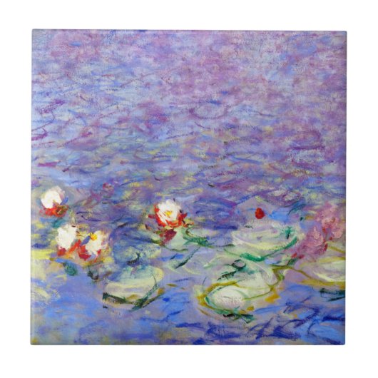 Claude Monet - Water Lilies Fliese (Vorderseite)