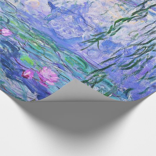 Claude Monet Water Lilies Französische Impressioni Geschenkpapier (Ecke)