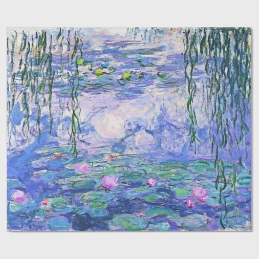 Claude Monet Water Lilies Französische Impressioni Geschenkpapier (Flach)