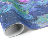 Claude Monet Water Lilies Französische Impressioni Geschenkpapier (Rolleneckpunkt)