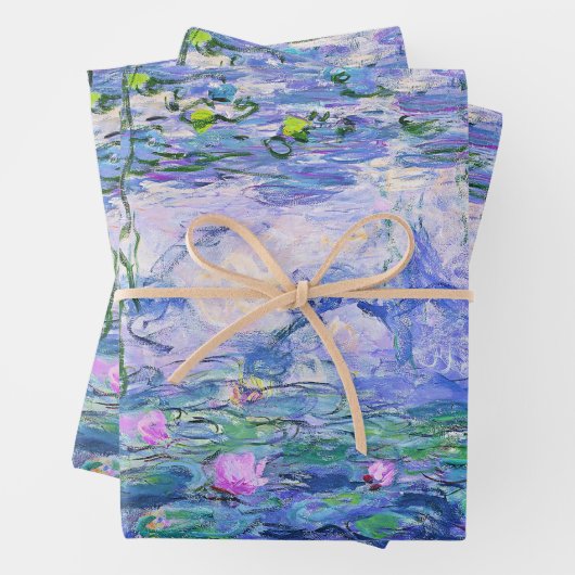 Claude Monet Water Lilies Französische Impressioni Geschenkpapier Set (Beispiel)