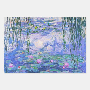 Claude Monet Water Lilies Französische Impressioni Geschenkpapier Set