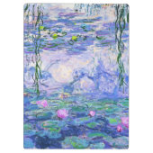 Claude Monet Water Lilies Französische Impressioni Klemmbrett (Rückseite)