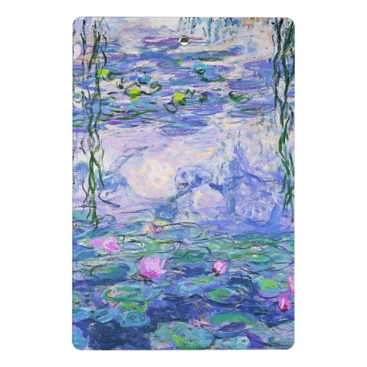 Claude Monet Water Lilies Französische Impressioni Mini Klemmbrett (Rückseite)