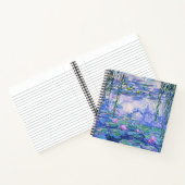 Claude Monet Water Lilies Französische Impressioni Notizblock (Innenseite)