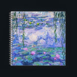 Claude Monet Water Lilies Französische Impressioni Notizblock<br><div class="desc">Claude Monet Water Lilies ist ein französischer Impressionist Art Water Lilies (oder Nympheas),  eine Serie von ca. 250 Ölgemälden des französischen Impressionisten Claude Monet. Die Bilder zeigen Monets Blumengarten in Giverny.</div>