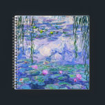 Claude Monet Water Lilies Französische Impressioni Notizblock<br><div class="desc">Claude Monet Water Lilies ist ein französischer Impressionist Art Water Lilies (oder Nympheas),  eine Serie von ca. 250 Ölgemälden des französischen Impressionisten Claude Monet. Die Bilder zeigen Monets Blumengarten in Giverny.</div>