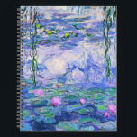 Claude Monet Water Lilies Französische Impressioni Notizblock<br><div class="desc">Claude Monet Water Lilies ist ein französischer Impressionist Art Water Lilies (oder Nympheas),  eine Serie von ca. 250 Ölgemälden des französischen Impressionisten Claude Monet. Die Bilder zeigen Monets Blumengarten in Giverny.</div>