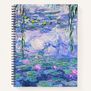 Claude Monet Water Lilies Französische Impressioni Notizblock