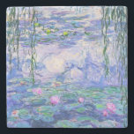 Claude Monet Water Lilies Französische Impressioni Steinuntersetzer<br><div class="desc">Claude Monet Water Lilies ist ein französischer Impressionist Art Water Lilies (oder Nympheas),  eine Serie von ca. 250 Ölgemälden des französischen Impressionisten Claude Monet. Die Bilder zeigen Monets Blumengarten in Giverny.</div>
