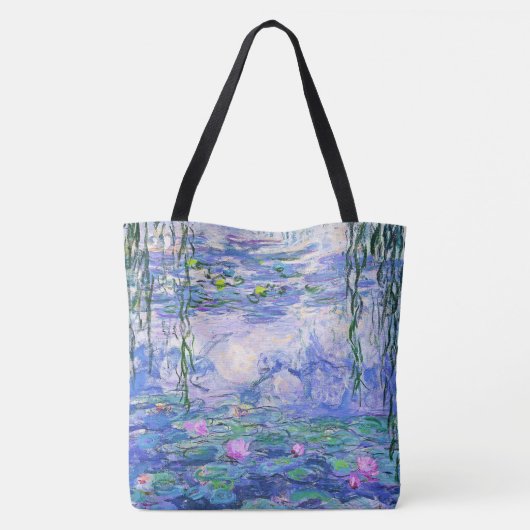 Claude Monet Water Lilies Französische Impressioni Tasche (Rückseite)
