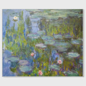 Claude Monet Water Lilies Geschenkpapier (Flach)