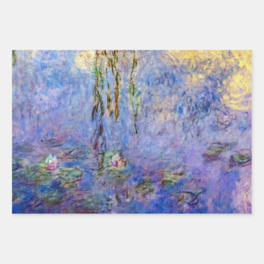 Claude Monet - Water Lilies Geschenkpapier Set (Vorderseite 3)