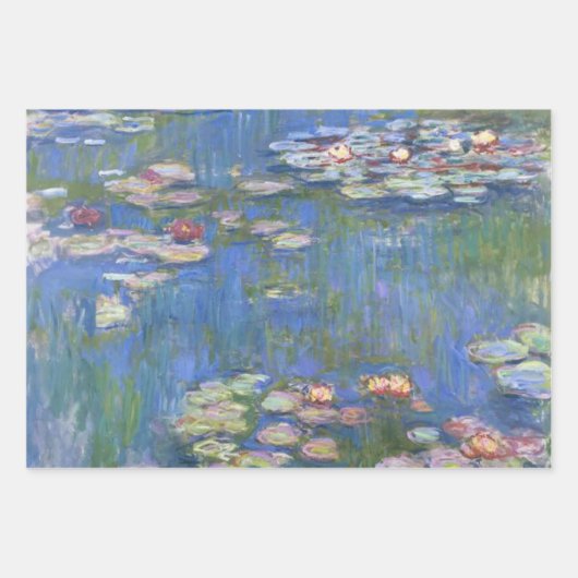 Claude Monet // Water Lilies Geschenkpapier Set (Vorderseite 2)