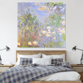 Claude Monet | Water-Lilies, Grascluster Leinwanddruck (Insitu (Schlafzimmer))