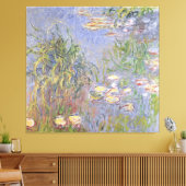 Claude Monet | Water-Lilies, Grascluster Leinwanddruck (Insitu (Wohnzimmer))