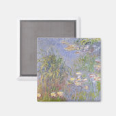 Claude Monet | Water-Lilies, Grascluster Magnet (Vorderseite/Rückseite)