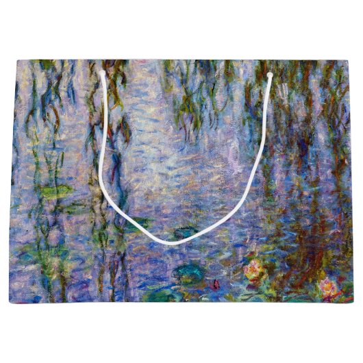 Claude Monet - Water Lilies Große Geschenktüte (Vorderseite)