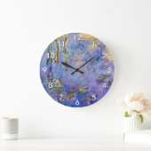 Claude Monet - Water Lilies Große Wanduhr (Zuhause)