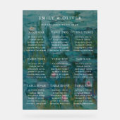 Claude Monet Water Lilies Hochzeitstabelle Acrylschild (Vorderseite)