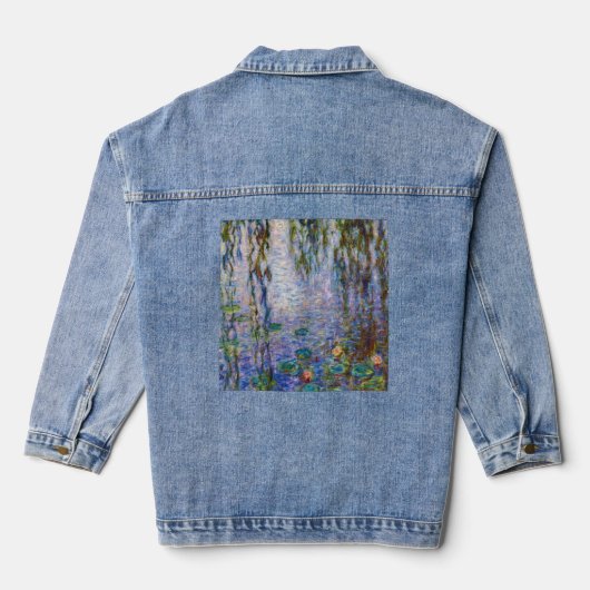 Claude Monet - Water Lilies Jeansjacke (Rückseite)
