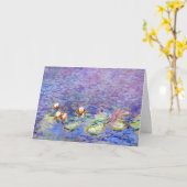 Claude Monet - Water Lilies Karte (Gelbe Blume)