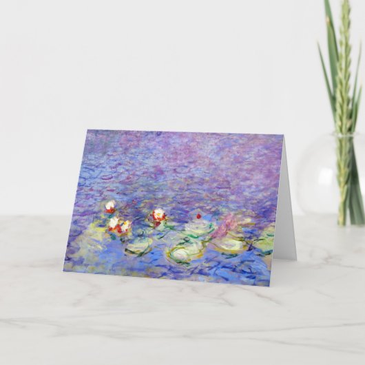 Claude Monet - Water Lilies Karte (Vorderseite)