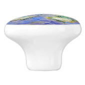 Claude Monet - Water Lilies Keramikknauf (Seitenansicht)