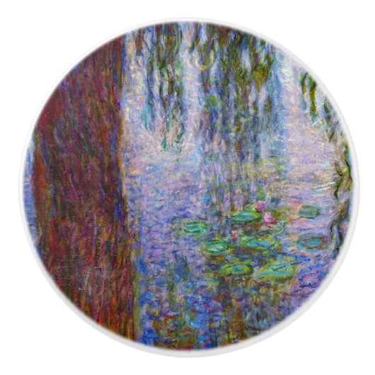 Claude Monet - Water Lilies Keramikknauf (Vorderseite)