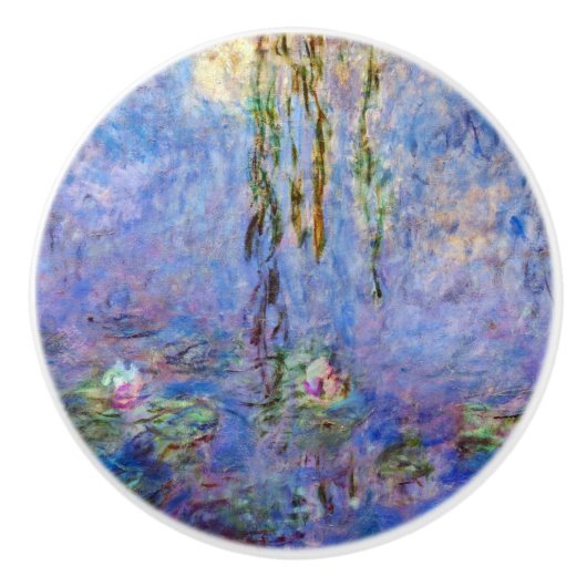 Claude Monet - Water Lilies Keramikknauf (Vorderseite)