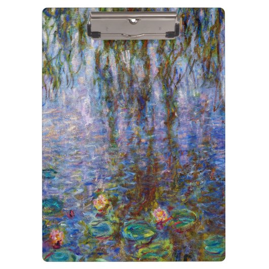 Claude Monet - Water Lilies Klemmbrett (Vorderseite)
