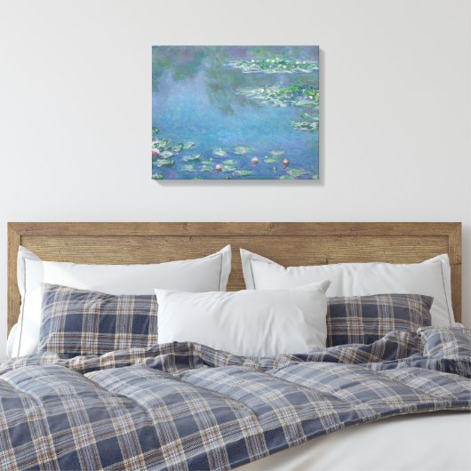 Claude Monet - Water Lilies Leinwanddruck (Insitu (Schlafzimmer))
